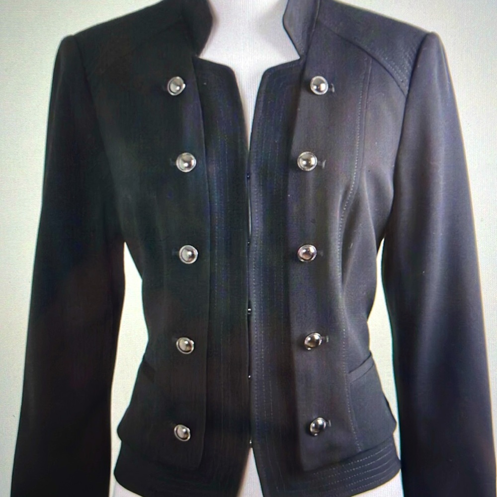 WHBM seasonless military jacket, black
